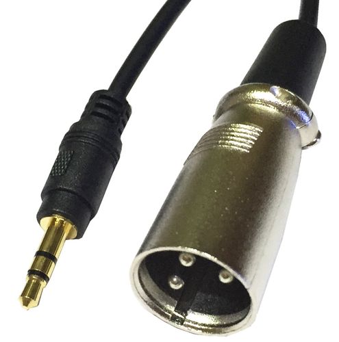 3.5mm轉公卡儂線 電腦連接電容麥克風的必備轉接線